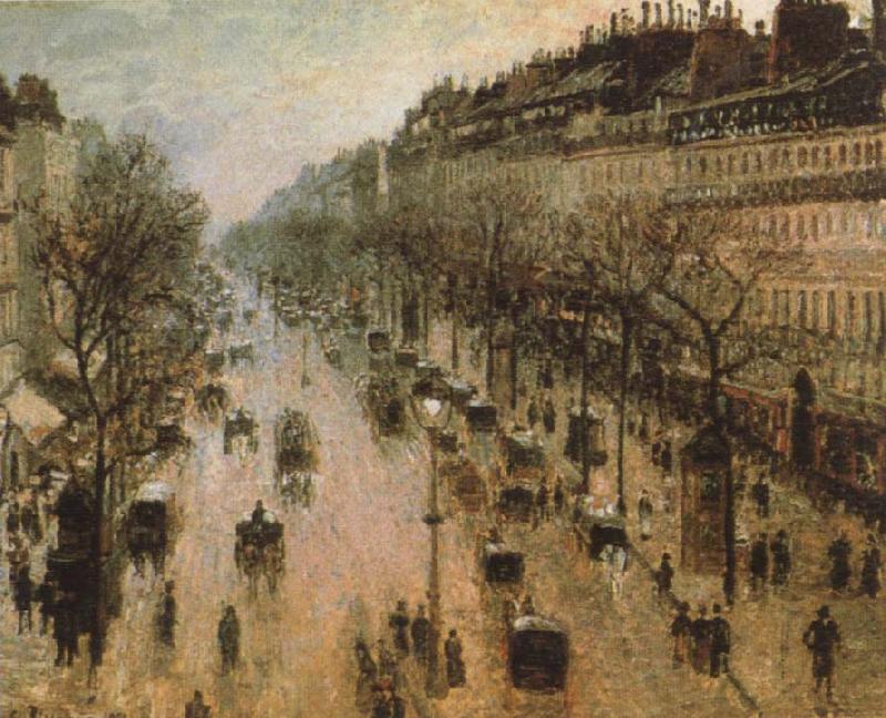 Camille Pissarro The Boulevard Montmartre on a Winter Morning